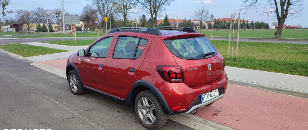 Dacia Sandero Stepway cena 43500 przebieg: 46800, rok produkcji 2020 z Turek małe 46